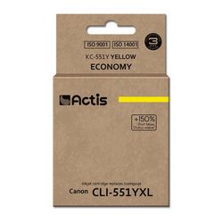 Toner ACTIS KC-551Y (zamjena za Canon CLI-551Y, standardna, 12 ml) žuta (s čipom)