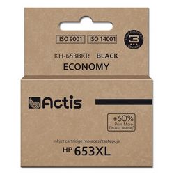 Tinta ACTIS KH-653BKR (zamjena za HP 653XL 3YM75AE, premium, 20ml, 575 stranica) crna