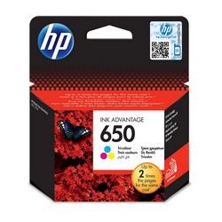 Tinta HP 650 cijan, magenta, žuta (originalna, 1 komad)