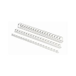 Plastične spirale 6 mm Fellowes (bijele, za 10-20 listova), 100 komada