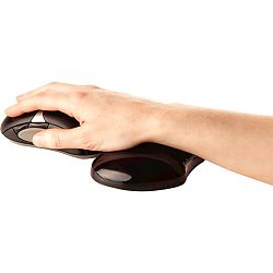 Podloga za zapešće za miš Fellowes Crystal™ Gel Mini (crna)