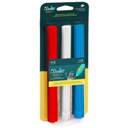Materijal za 3D printanje 3DOODLER Start 3DS-ECO-MIX1-75 (kompostabilna plastika, plava, crvena, bijela, 1 g)