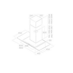 Elica napa Flat Glass IX/A/60