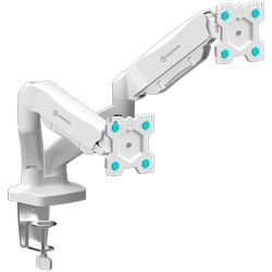 ONKRON Dual Monitor Desk Mount Stand for 13 to 32-Inch LCD LED Monitors up to 8 kg bijela