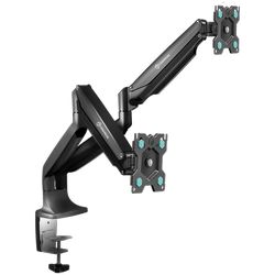 ONKRON Dual Monitor Desk Mount Stand for 13 to 32-Inch LCD LED Monitors up to 9 kg crna