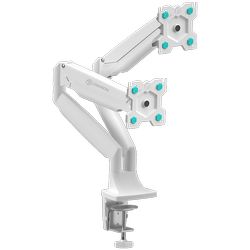 ONKRON Dual Monitor Desk Mount Stand for 13 to 32-Inch LCD LED Monitors up to 9 kg bijela