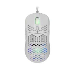 Miš WHITE SHARK GM-5007 GALAHAD, žičani, gaming, 6400DPI, RGB bijeli