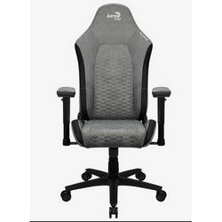 Gaming stolica AEROCOOL Crown AeroSuede svijetlo sivi