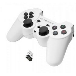 Kontroler ESPERANZA EGG108W (gamepad, PC, Playstation 3, analogni/digitalni, RF) crno-bijeli