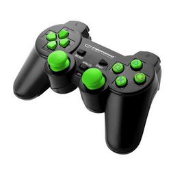 Kontroler ESPERANZA EGG107G (gamepad, PC, Playstation 3, analogni/digitalni, USB 2.0) crno-zeleni