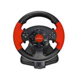 Kontroler za igre XLYNE EG103 (volan, PC, Playstation 2, Playstation 3, digitalni) crni, crveni