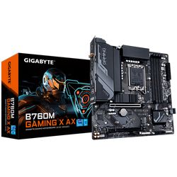 Matična ploča GIGABYTE B760M GAMING X AX (DDR5, SATA3, USB3.2Gen2, DP, 2.5GbE, WiFi 6E, LGA1700 mATX)