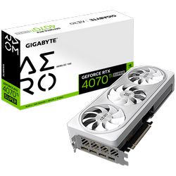 GIGABYTE Video Card NVIDIA GeForce RTX 4070 Ti SUPER AERO OC 16G, 16GB GDDR6X/256bit, PCI-E 4.0, 1xHDMI, 3xDP, Recommended PSU 750W, ATX