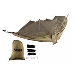 Viseća ležaljka s mrežom protiv komaraca NEO TOOLS (dimenzije 330 x 140 cm, set)