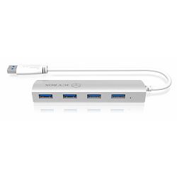 Hub Icybox 4 port USB 3.0 za proširenje, aluminij