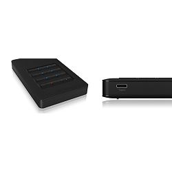 Kućište Icybox IB-289-C3 USB-C / A za 2.5 HDD / SSD s numeričkom tipkovnicom za šifriranje / lozinku