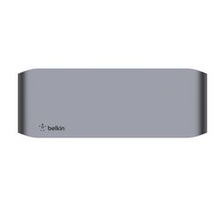 Belkin CONNECT Pro Thunderbolt 4 Dock - Triple display support up to 8K - Thunderbolt 4 - USB C - USB A - HDMI - SD - GbE - Audio - Mac/PC compatible - crna