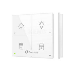 Dodirni panel GRENTON Touch Panel (4 dodirna polja, TF-BUS, bijeli stakleni prednji dio)