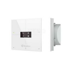 Pametni panel GRENTON Smart Panel (4 dodirna područja, OLED zaslon, TF-BUS, bijeli stakleni prednji dio)