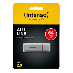 Memorijski stick INTENSO 64GB Alu Line (USB 2.0, srebrna)