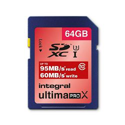 Memorijska kartica INTEGRAL SDHC UltimaPro X Class 10, 64GB