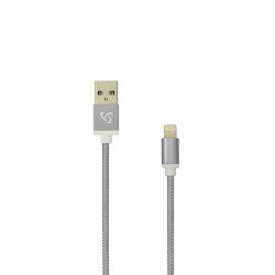 KABEL USB A Muški -> 8-pin iPh Muški 1.5 m Siva - Blister