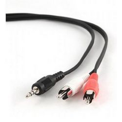Audio kabel GEMBIRD (1.5 m, 3.5mm/2xRCA, M/M) crni, crveni bijeli
