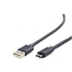 Kabel USB-A/USB-C GEMBIRD (1 m, USB 2.0, USB A USB C) crni