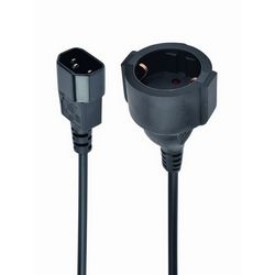 Naponski Adapter GEMBIRD PC-SFC14M-01 (IEC320 C14 na SCHUKO, 15 cm kabel)