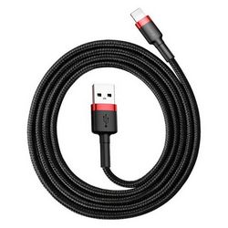 Lightning USB kabel Baseus Cafule 1.5A 2m (crni i crveni)