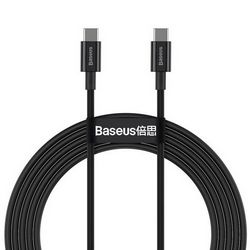 USB kabel Baseus Superior (1 m, USB 2.0, USB C) crni