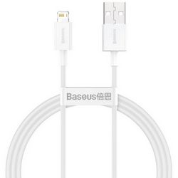 Kabel za mobitel Baseus CALYS-A02 (1 m, USB A, Lightning) bijeli