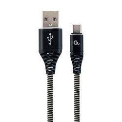 USB kabel GEMBIRD CC-USB2B-AMCM-2M-BW (USB 2.0, USB A, USB C) crna bijela