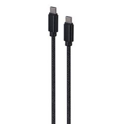 USB kabel GEMBIRD CCDB-mUSB2B-CMCM-6 (crne boje, pleteni od pamuka, s metalnim konektorima tip-C, muški-muški, dužina 1.8 m)
