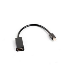 Video kabel adapter Lanberg AD-0005-BK 0.2 m Mini DisplayPort HDMI Type A (Standard) crni