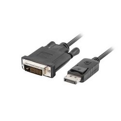 Video kabel adapter Lanberg CA-DPDV-10CU-0010-BK 1 m DisplayPort DVI-D crni