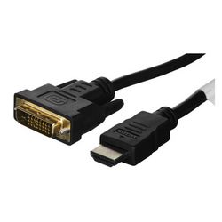 Adapter kabela video Lanberg CA-HDDV-20CU-0018-BK 1.8 m HDMI Type A (Standard) DVI-D crni