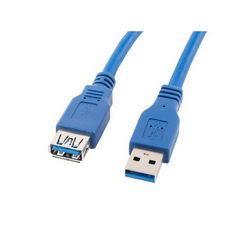 Kabel USB Lanberg CA-US3E-10CC-0018-B 1.8 m USB 3.0 USB A plavi