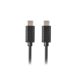 USB kabel Lanberg CA-CMCM-10CU-0010-BK (1 m, USB 2.0, USB-C M/M crni)
