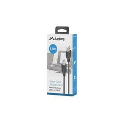 Kabel USB Lanberg CA-USBA-15CU-0010-BK 1m 2.0 USB A->USB-B crni