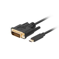 Video kabel adapter Lanberg CA-CMDV-10CU-0018-BK 1.8 m USB Type-C DVI-D crni