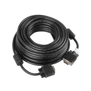 Kabel VGA Lanberg CA-VGAC-10CC-0100-B 10 m VGA (D-Sub) crni
