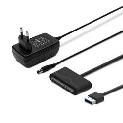 Adapter SAVIO AK -39 USB 3.0 - SATA III (za 3,5 ″/2,5 "pogone, s crnim napajanjem)