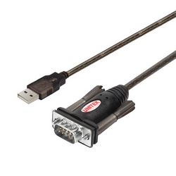 Serijski kabel UNITEK Y-105 (crna, 1.5 m, USB Type-A DB-9)