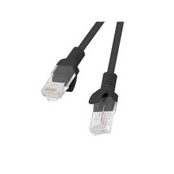 PATCHCORD KAT.6 UTP 0.5M CZARNY FLUKE PASSED LANBERG 10-PACK