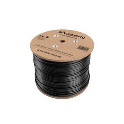 Mrežni kabel LANBERG Cat6 (305 m, za vanjsku upotrebu) crni