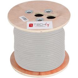 Mrežni kabel Cat6a S-STP TECHLY ITP-C6A-FLS305 (305 m, S/FTP) sivi