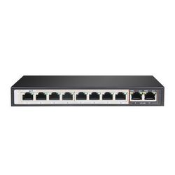 Switch PoE EXTRALINK PERSES (8x Gigabit PoE/PoE+, 2x RJ45 Uplink Gigabit, 96W)