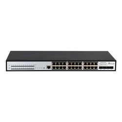 Switch PoE EXTRALINK Chiron Pro (upravljivi, 24x RJ45 1000Mb/s PoE, 4x SFP+, L3, 370W)