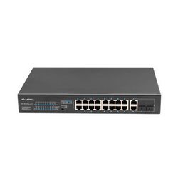 Preklopnik za ormar 19" POE+ Lanberg 16x 100MB /2X COMBO GIGABIT ETHERNET 150W
